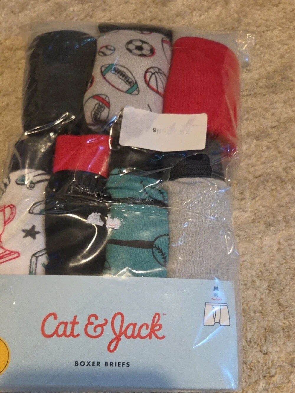 17 Pair Cat & Jack Boys Boxer Briefs Pack - Red, Blue, Gray, Black, White, Teal